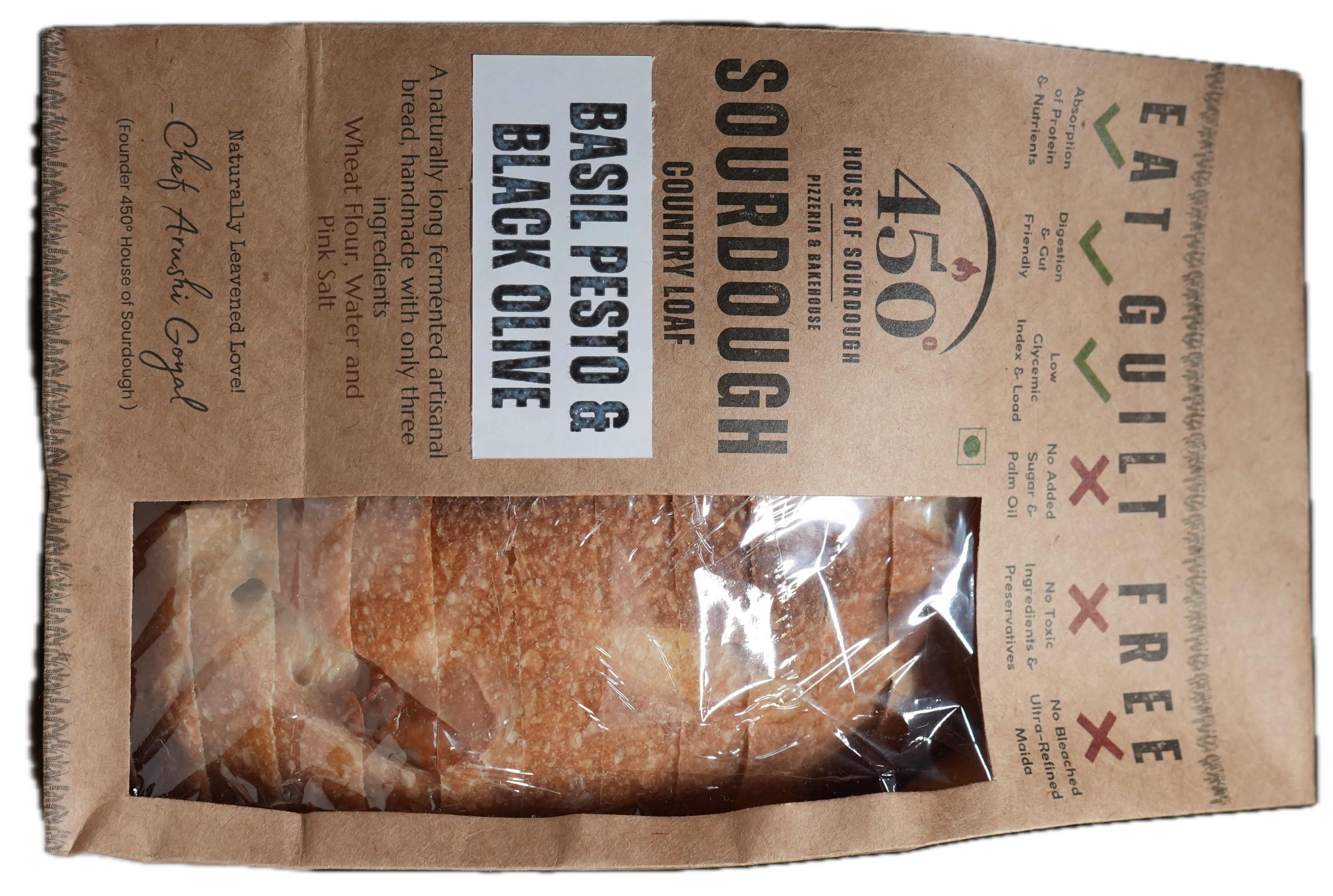 Pesto Olive Sourdough Packaging