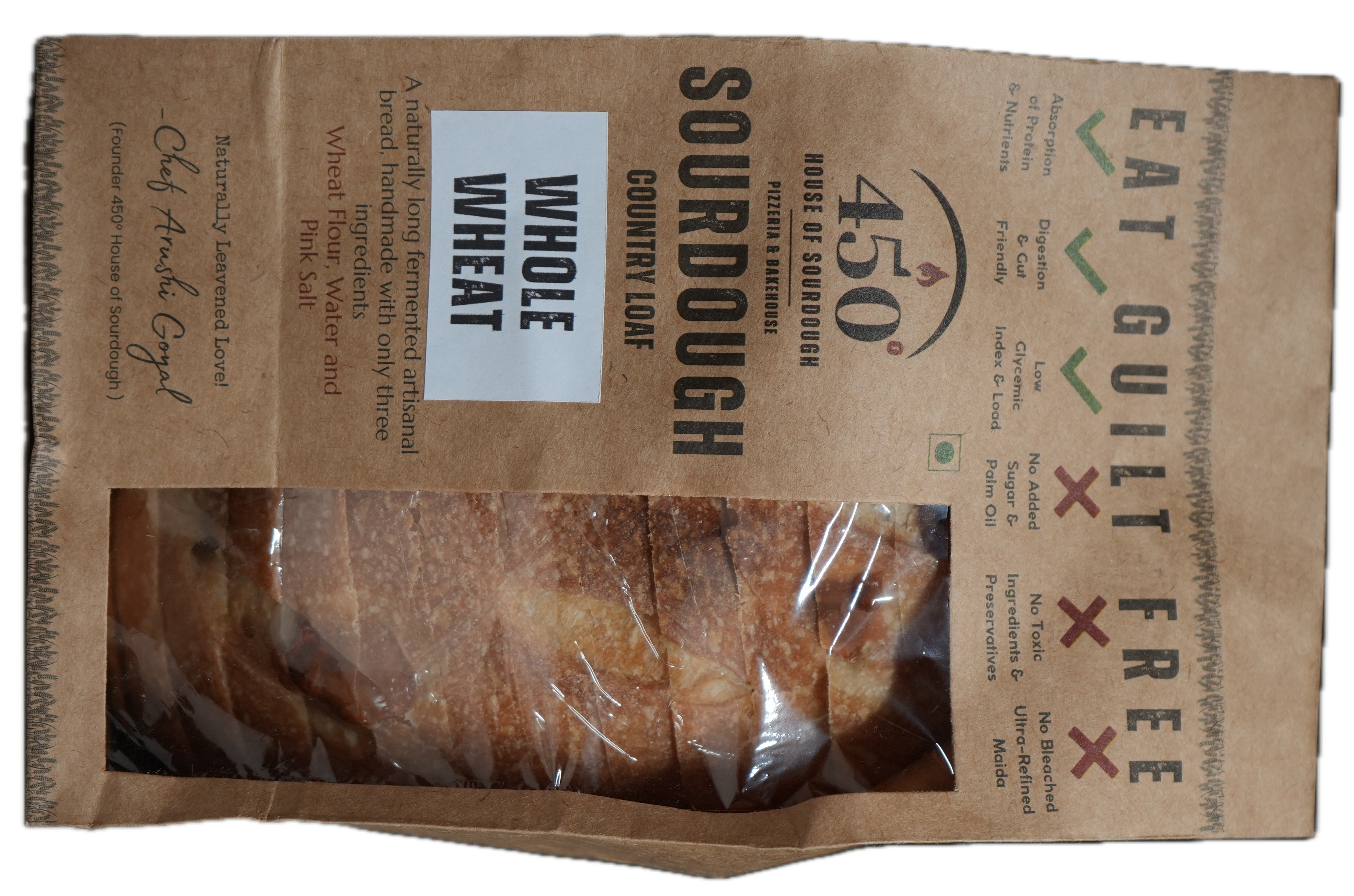 Whole Wheat Sourdough Packaging